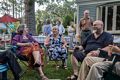 Cameron, Dona, Lance, and Gary.<br />Labor Day party.<br />Sept. 2 -2014 - At Lance and Cindia's in Merrimac, Massachusetts.