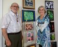 Paul and Joyce.<br />Paul William Bradford exhibition reception.<br />Sept. 7,2014 - Armory, Somerville, Massachusetts.