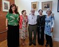 Paul and Carol's daughter, Ana, Paul, Carol, and Joyce.<br />Paul William Bradford exhibition reception.<br />Sept. 7,2014 - Armory, Somerville, Massachusetts.