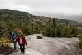 Bob and Yoong near the treeline.<br />Hike via West Ridge Trail.<br />Oct. 2, 2014 - Mt. Cardigan, New Hampshire.