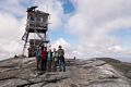 Proof that we make it: Bob, Yoong, Joyce, Baiba, and Ronnie.<br />Hike via West Ridge Trail.<br />Oct. 2, 2014 - Mt. Cardigan, New Hampshire.
