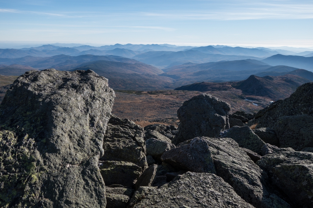 View south.<br />Oct. 3, 2014 - Atop Mt. Washington, New Hampshire.