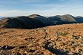 The Appalachian Trail heading north?<br />Oct. 3, 2014 - On Cog Railway on the way down from Mt. Washington, New Hampshire.