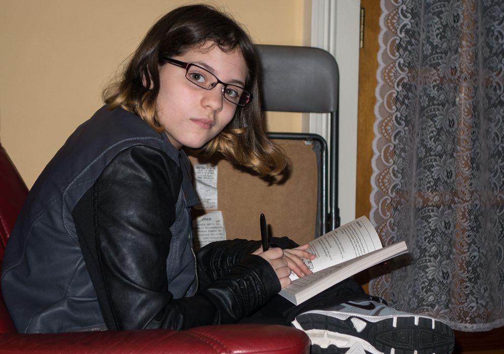 Miranda.<br />At Paul and Norma's for Thanksgiving.<br />Nov. 27, 2014 - Tewksbury, Massachusetts.