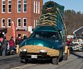 LL Bean boot car.<br />Santa Parade.<br />Dec. 7, 2014 - Merrimac, Massachusetts.