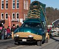 LL Bean boot car.<br />Santa Parade.<br />Dec. 7, 2014 - Merrimac, Massachusetts.