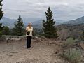 Joyce somewhere near the eastern end of the highway.<br />July 30, 2014 - Highway CA-108, California.