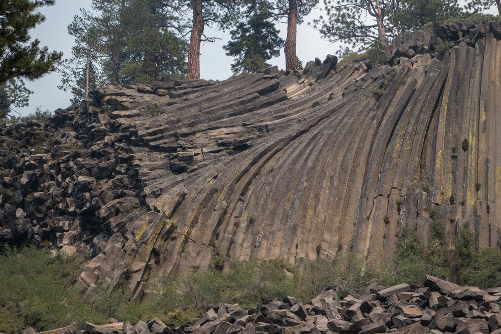 Devils Postpile National Monument.<br />July 31, 2014 - Near Mammoth Lakes, California