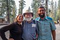 Melody, Egils, and Sati posing for Joyce.<br />July 31, 2014 - Reds Meadow near Mammoth Lakes, California.