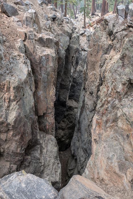 Earthquake fault at Mammoth Lakes<br />Aug. 2, 2014 - Off CA-203 at Mammoth Lakes, California.
