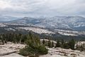View from ridge above May Lake High Sierra Camp.<br />Aug. 3, 2014 - Yosemite National Park, California.