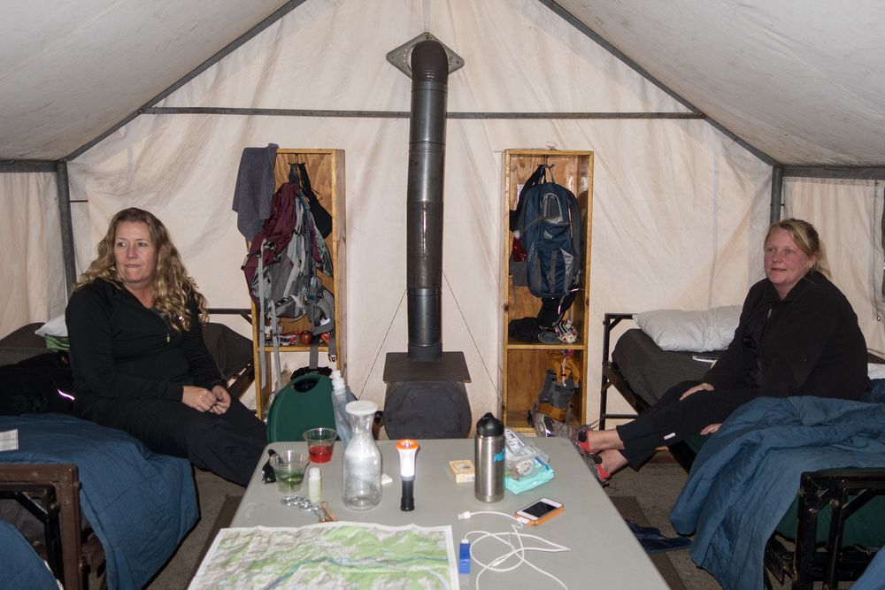 Our two very friendly room-mates (sisters from the Bay Area).<br />May Lake High Sierra Camp.<br />Aug. 3, 2014 - Yosemite National Park, California.