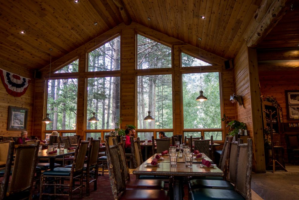 Dining room at the Double Eagle Resort.<br />Aug. 4, 2014 - June Lke, California.