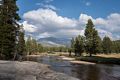 Back at the Pacific Crest Trail bridge over Lyell Fork.<br />Aug. 4, 2014 - Yosemite National Park, California.