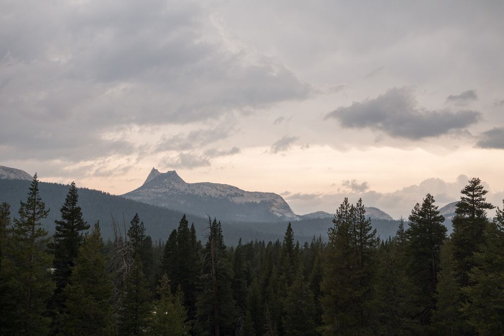 View west from Tuolumen Meadows.<br />Aug. 6, 2014 - Yosemite National Park, California.