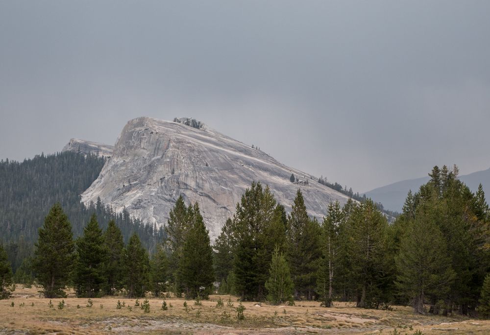Lembert Dome form Tuolumne Meadows.<br />Aug. 6, 2014 - Yosemite National Park, California.