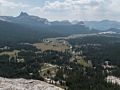 Tuolumne Meadows from Lembert Dome.<br />Hike aroun/on Lembert Dome.<br />Aug. 8, 2014 - Yosemite National Park.