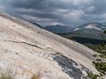 Slope of Lemgert Dome which we traversed.<br />Hike aroun/on Lembert Dome.<br />Aug. 8, 2014 - Yosemite National Park.