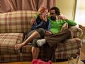 Bonnie and Brad at their spacious accommodations.<br />Aug. 10, 2014 - Lee Vining, California.