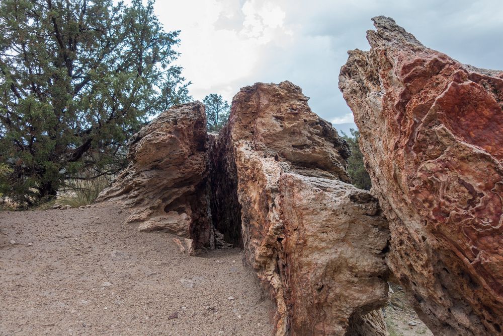 Colorful rocks.<br />Aug. 11, 2014 - Travertine Hot Springs east of Bridgeport, California.