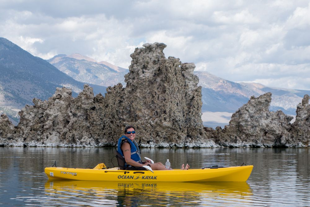 Melody among tufas.<br />Aug. 12, 2014 - Kayaking on Mono Lake, California.
