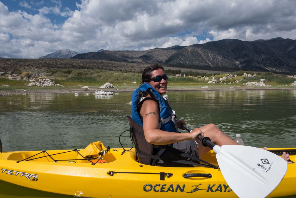 Melody.<br />Aug. 12, 2014 - Kayaking on Mono Lake, California.