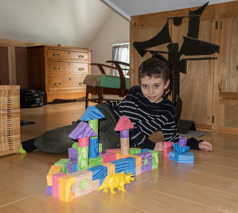Matthew and his castle.<br />Jan. 14, 2015 - Merrimac, Massachusetts.
