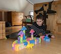 Matthew and his castle.<br />Jan. 14, 2015 - Merrimac, Massachusetts.