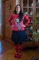 Melody showing off her outfit.<br />Feb. 18, 2015 - At home in Merrimac, Massachusetts.