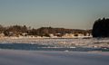 View of the Merrimack River from Alliance Park.<br />Feb. 27, 2015 - Amesbury, Massachusetts.
