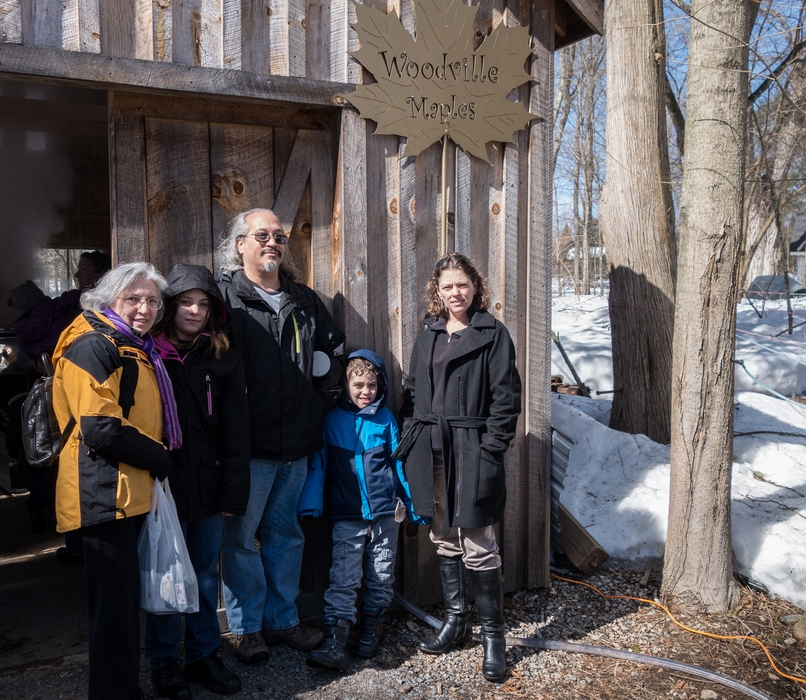 Joyce, Miranda, Carl, Matthew, and Holly.<br />March 22, 2015 - Woodville Maples, Hopkinton, Massachusetts.