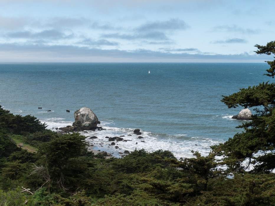 View from the Coastal Trail.<br />March 27. 2015 - Lands End, San Francisco, California.