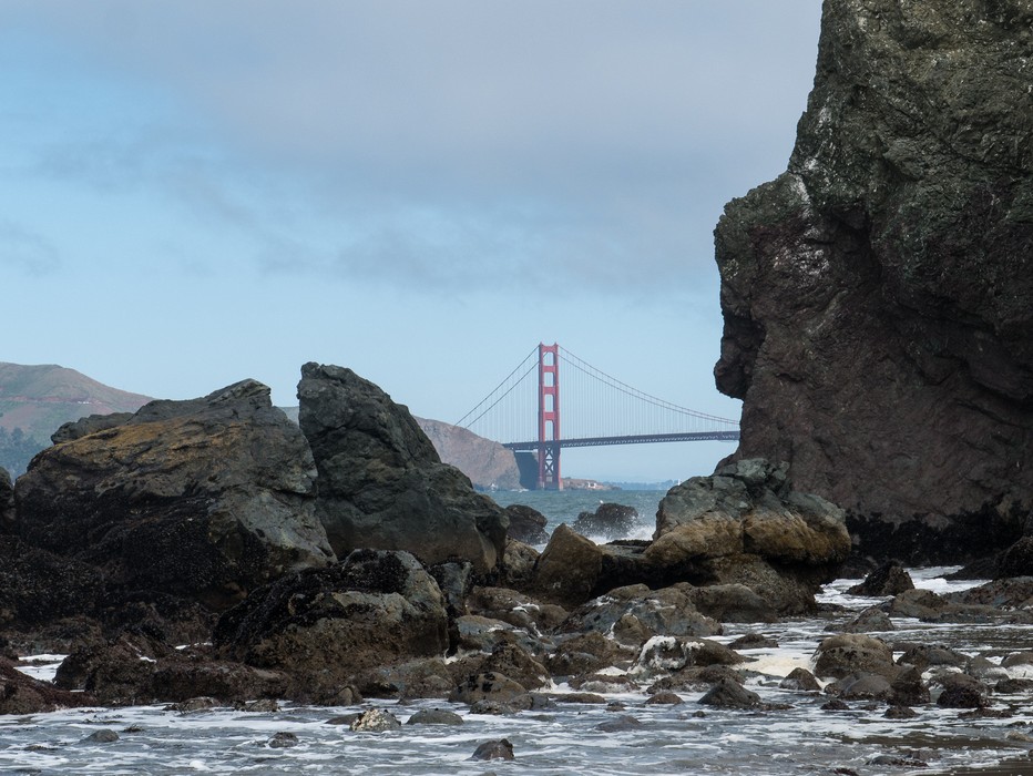 Golden Gate Bridge.<br />March 27. 2015 - Lands End, San Francisco, California.