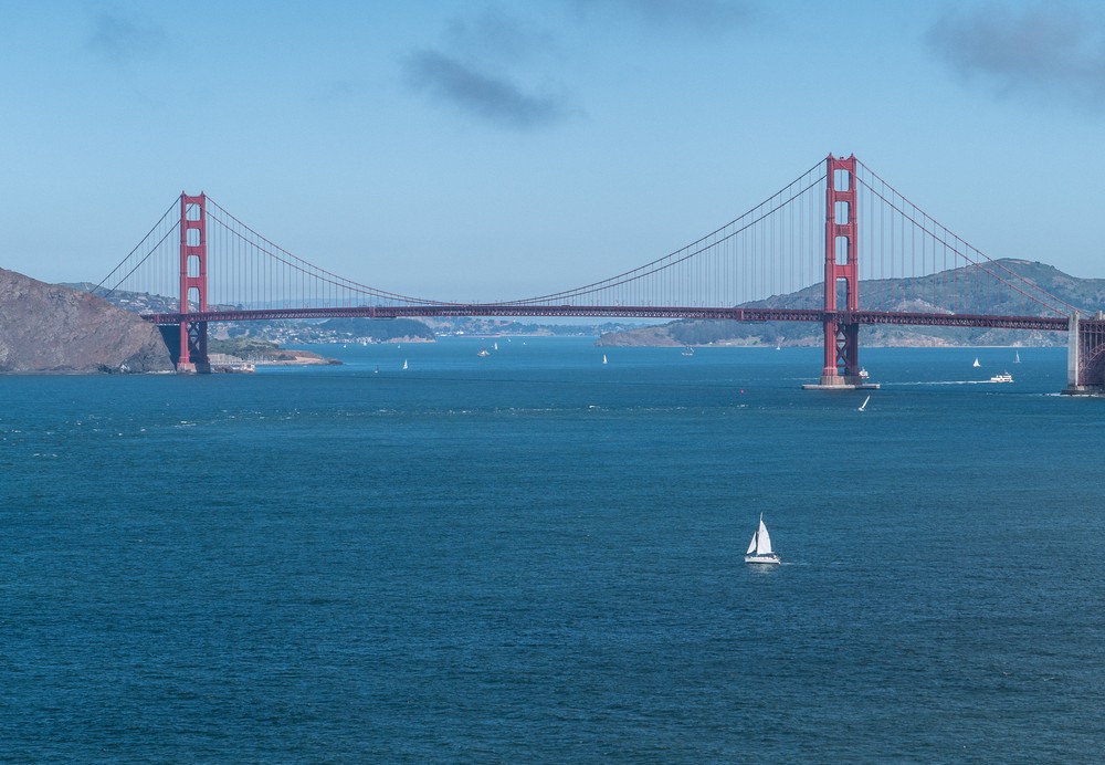 Golden Gate Bridge.<br />March 27. 2015 - Lands End, San Francisco, California.