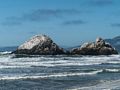 Seal Rocks off Cliff House.<br />March 27, 2015 - San Francisco, California.