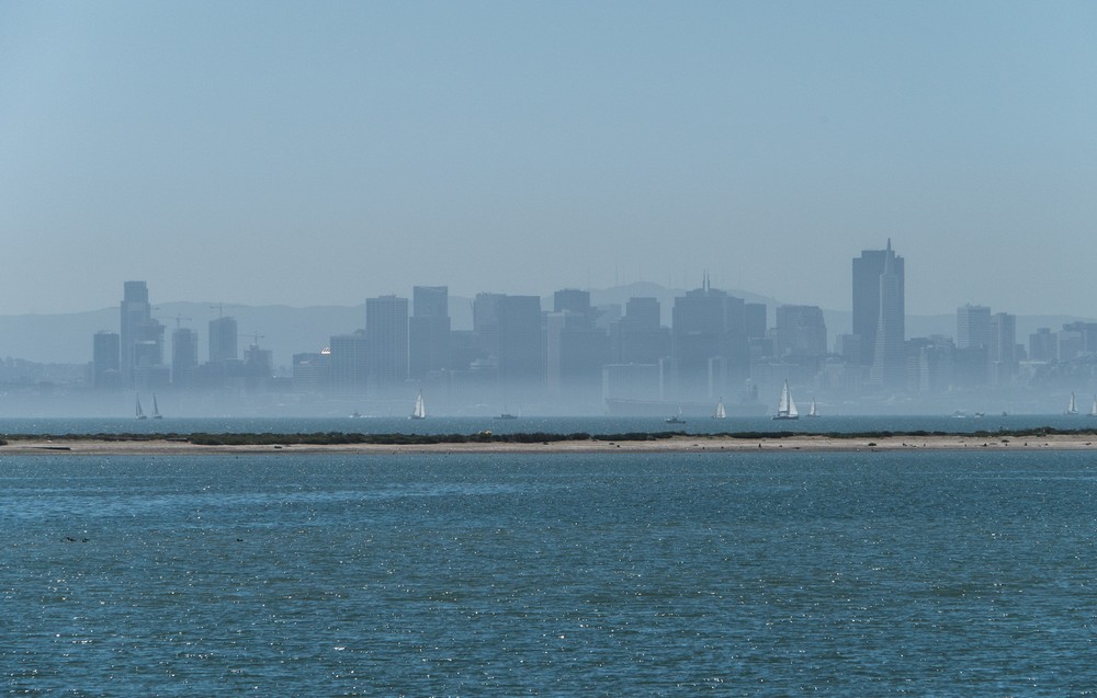 View of San Francisco from the Ford Assembly Plant site.<br />March 29, 2015 - Richmond, California.