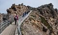 Joyce heading back up the 308 steps to the top.<br />March 30, 2015 - Lighthouse, Point Reyes, California.