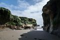 2-3 ft high cliffs.<br />March 30, 2015 - Drakes Beach area of Point Reyes, California.