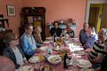 Linda, Dave, Joyce, Paul, Norma, Jim, Hanley, Carl, and Holly.<br />Easter dinner.<br />April 5, 2015 - At Paul and Norma's in Tewksbury, Massachusetts.
