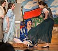 Miranda as one of the girls trying on the shoe.<br />Miscoe Youth Theater performance of 'Cinderella'.<br />April 11, 2015 - Miscoe Hill School, Mendon, Massachusetts.