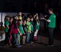 Matthew with his school's chorus.<br />April 12, 2015 - DCU Center, Worcester, Massachusetts.