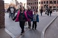 Miranda, Joyce, and Matthew following the Freedom Trail.<br />April 19, 2015 - Boston, Massachusetts.