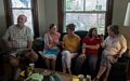 Pete, Ana, Helen, Miranda, and Linda.<br />Egils' 75th and Carl's 46th birthday celebration.<br />June 13, 2015 - At home in Merrimac, Massachusetts.
