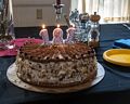 Carl's and Egils' combined age.<br />Egils' 75th and Carl's 46th birthday celebration.<br />June 13, 2015 - At home in Merrimac, Massachusetts.