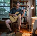 Oscar entertaining us on his self-built guitar.<br />Egils' 75th and Carl's 46th birthday celebration.<br />June 13, 2015 - At home in Merrimac, Massachusetts.