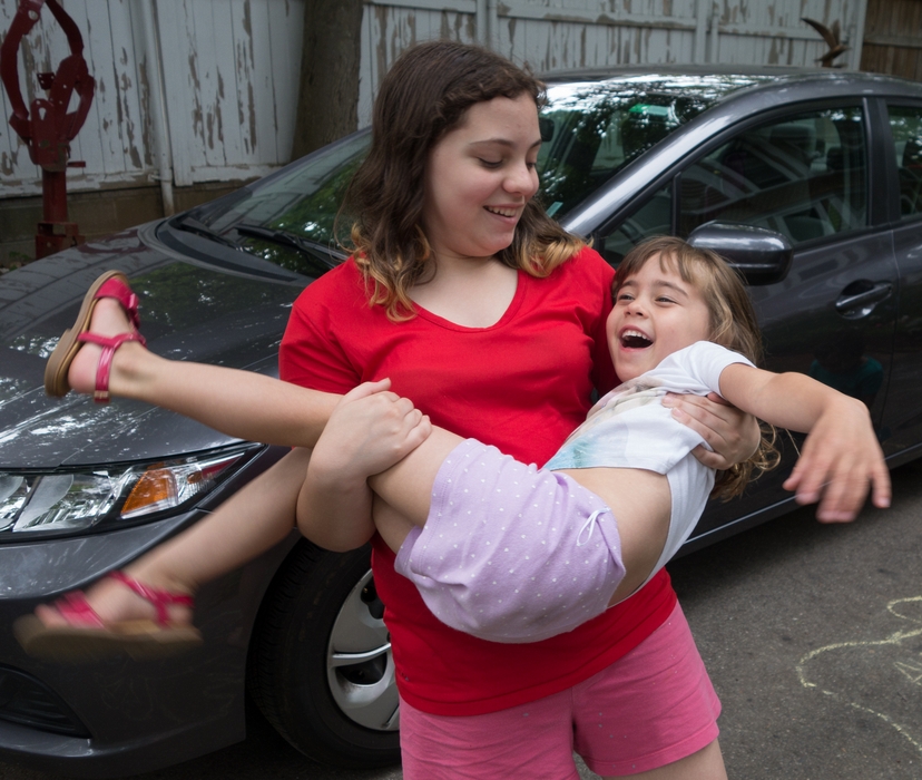 Miranda and Alina.<br />June 14, 2015 - At home in Merrimac, Massachusetts.