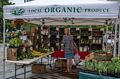 Farmers' market at Dewey Square (across from South Station).<br />June 16, 2015 - Along the Greenway in Boston, Massachusetts.