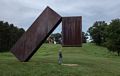Ronnie with Menashe Kadishman's "Suspended".<br />June 17, 2015 - Storm King Arts Center, Mountainville, New York.