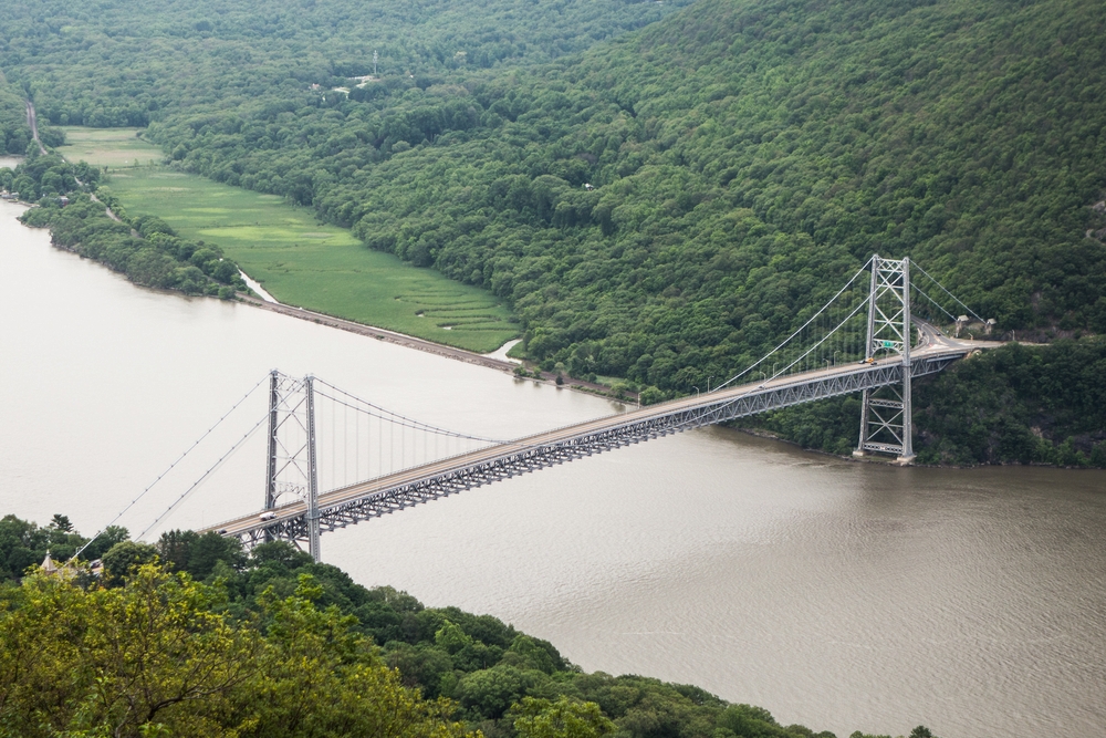Bear Mountain Bridge over the Hudson River.<br />June 18, 2015 - Bear Mountain, New York.