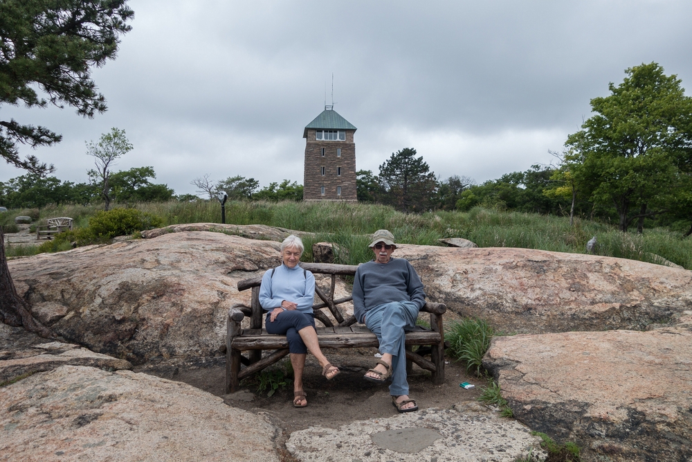 Baiba and Ronnie at the top.<br />June 18, 2015 - Bear Mountain, New York.